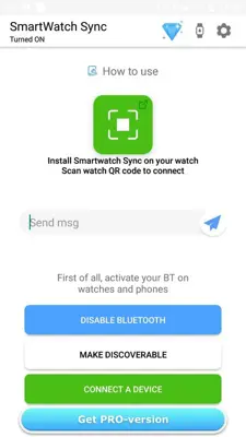 SmartWatch Sync android App screenshot 1