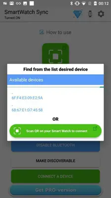 SmartWatch Sync android App screenshot 4